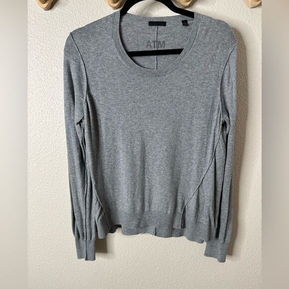 ATM Anthony Thomas Melillo Gray Women's Sweater Sz L - Picture 1 of 6